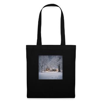Winterwonderland - Stoffbeutel - Schwarz - Vorne
