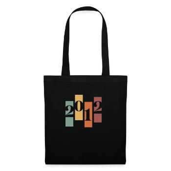 2012 vintage rétro - Sac en tissu - noir - Devant