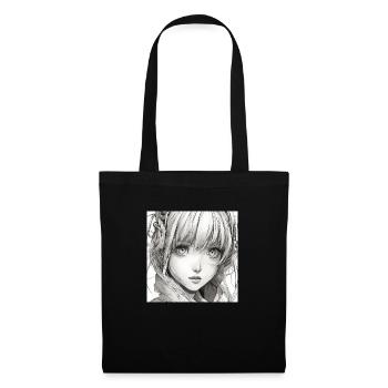 Manga Gir - Stoffbeutel - Schwarz - Vorne