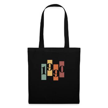 1990er Vintage Retro Möbel - Stoffbeutel - Schwarz - Vorne