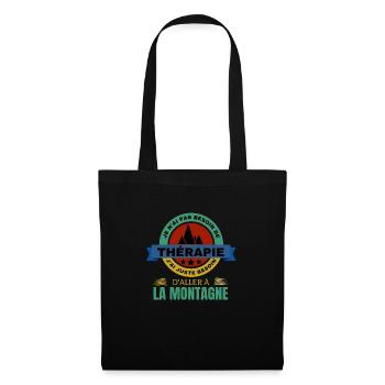 Rando MONTAGNE Therapie - Sac en tissu - noir - Devant