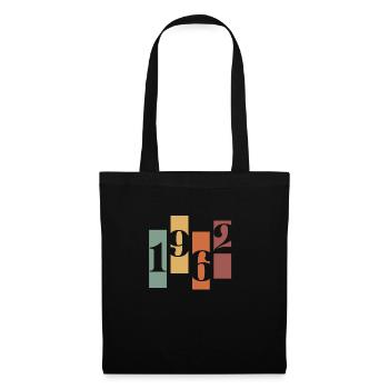 1962 vintage rétro - Sac en tissu - noir - Devant