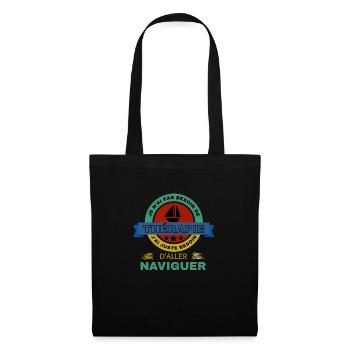 NAVIGUER Bateau - Sac en tissu - noir - Devant