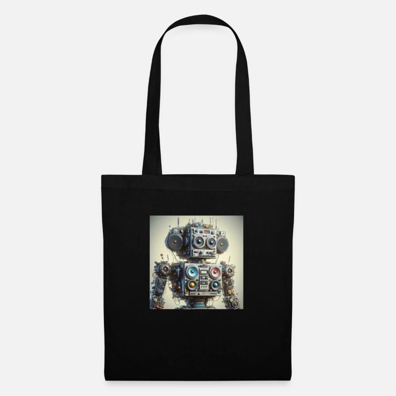 Roboter M3 - Stoffbeutel - Schwarz