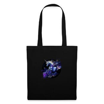 Licorne - Sac en tissu - noir - Devant