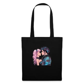 Nouvelle Vague des années 80 - Sac en tissu - noir - Devant