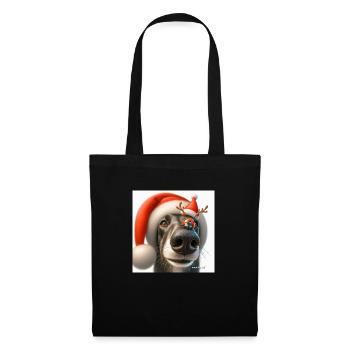 Greyhound Marienkäfer Weihnachten. - Stoffbeutel - Schwarz - Vorne