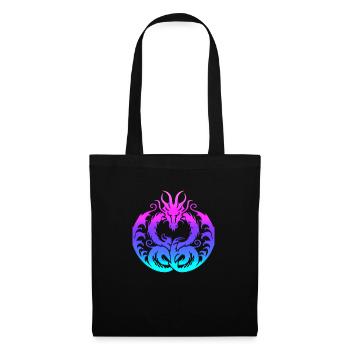 Fantasy Dragon Anime Dragon Head Mythical reptile - Tote Bag - black - Front