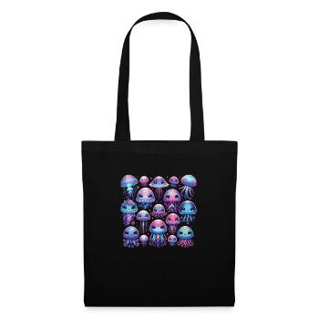 Méduse - Sac en tissu - noir - Devant