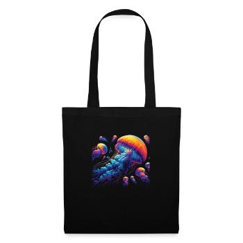 Méduse - Sac en tissu - noir - Devant