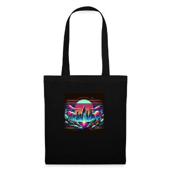 Neon City - Stoffbeutel - Schwarz - Vorne