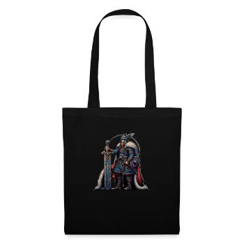 Un Viking fort. - Sac en tissu - noir - Devant