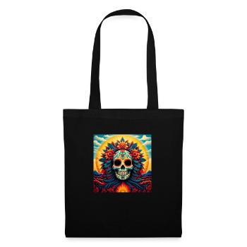 mexican sun artwork death - Stoffbeutel - Schwarz - Vorne