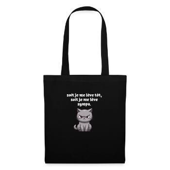 Either I get up early or I wake up nice - Tote Bag - black - Front
