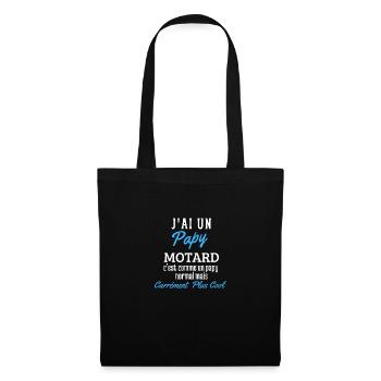 Papy Motard Cool - Sac en tissu - noir - Devant