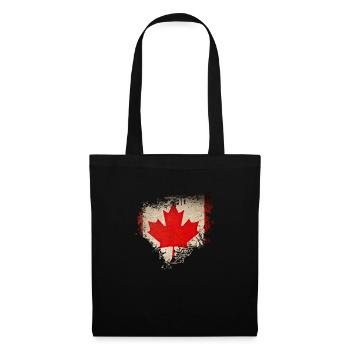 Canada Canada Amérique du Nord Voyage Feuille d’érable Montréal - Sac en tissu - noir - Devant