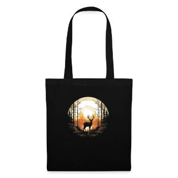 Deer in the forest - Tote Bag - black - Front