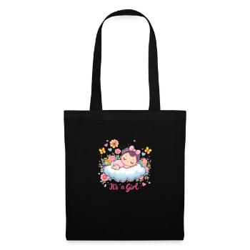It`s a Girl - Stoffbeutel - Schwarz - Vorne
