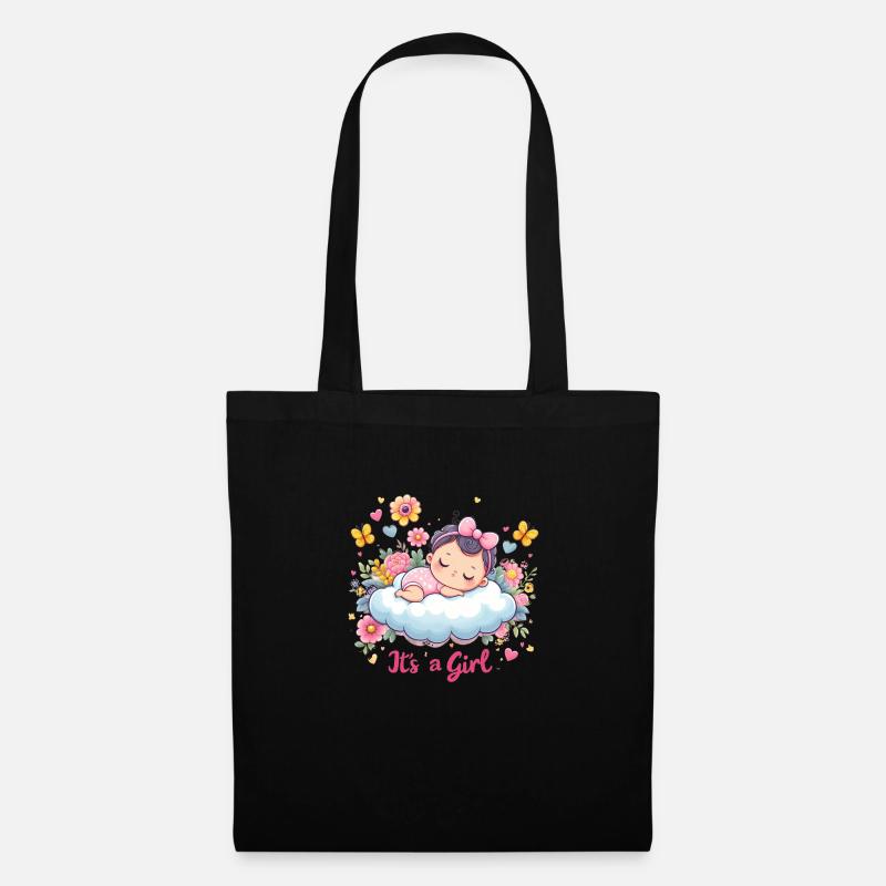 It`s a Girl - Stoffbeutel - Schwarz
