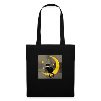 Cat - Tote Bag - black - Front