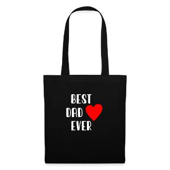 Meilleur papa de tous les temps - Fête des pères - Papa - Papa - Sac en tissu - noir - Devant