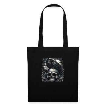 Veillée nocturne - Sac en tissu - noir - Devant