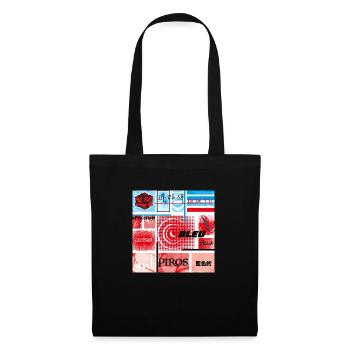 #11 ROUGE ET BLEU - Sac en tissu - noir - Devant