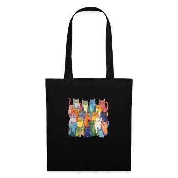 Colorful Cats - Tote Bag - black - Front