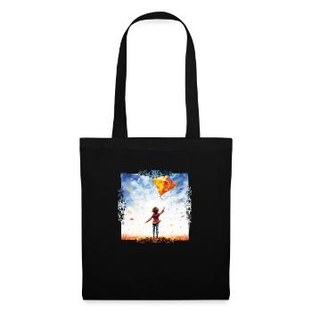 Flying kites is fun - Tote Bag - black - Front