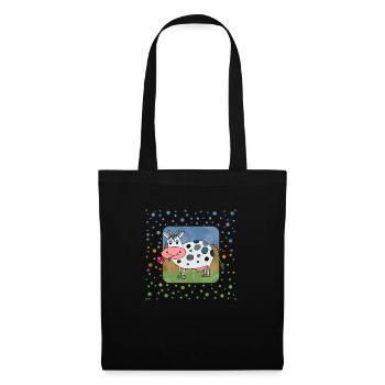 Cow - Tote Bag - black - Front