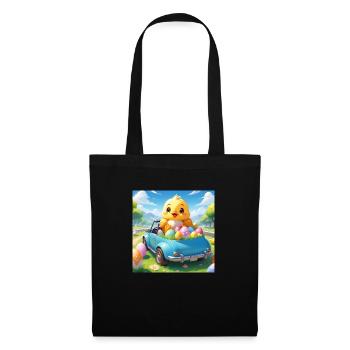 CHICK SITTING IN CAR - Tote Bag - black - Front