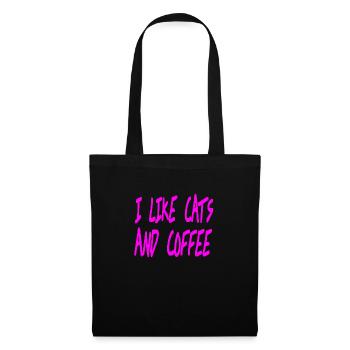 Félin - Sac en tissu - noir - Devant