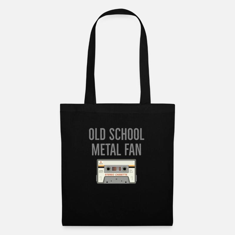 Oldschoolmetalfan - Stoffbeutel - Schwarz