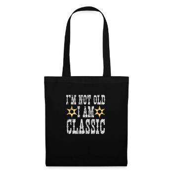 Je ne suis pas vieux, je suis un classique - Sac en tissu - noir - Devant