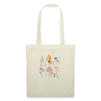 Botanische Wildblumen - Stoffbeutel - Natur - Vorne
