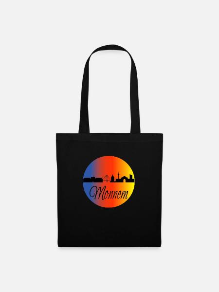 Mannheim Monnem Mannheimat - Stoffbeutel - Schwarz