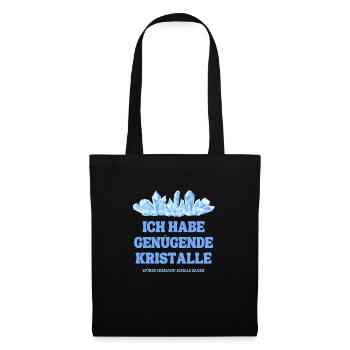 Steinen und Kristalle - Stoffbeutel - Schwarz - Vorne