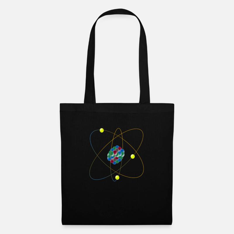 Atom - Stoffbeutel - Schwarz