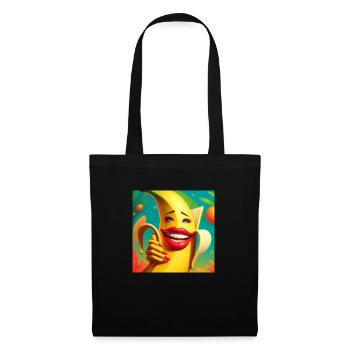 BANANE COQUINE - Sac en tissu - noir - Devant