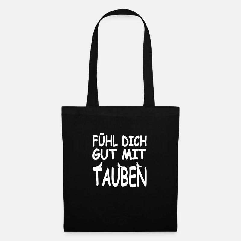 Tauben - Stoffbeutel - Schwarz