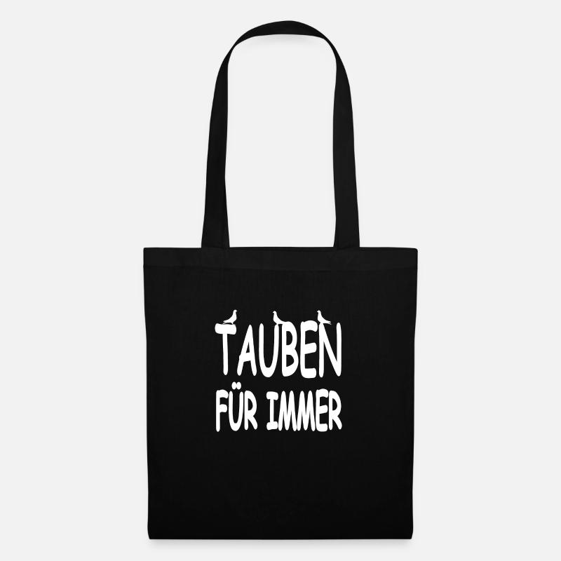 Tauben - Stoffbeutel - Schwarz