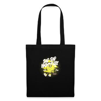 Sipping Fun Playful Happy Celebrate Cute Cheerful - Stoffbeutel - Schwarz - Vorne
