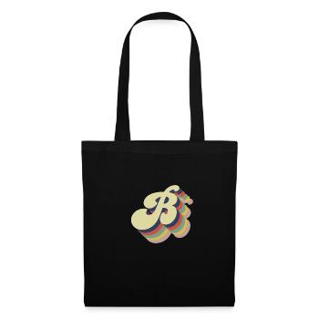 Retro Letter B - Tote Bag - black - Front