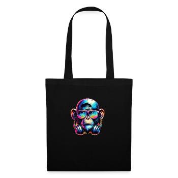 Monkey Headset Music - Stoffbeutel - Schwarz - Vorne