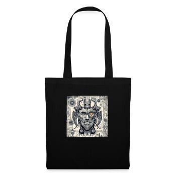 demon style cyborg steampunk cyberpunk - Tote Bag - black - Front