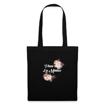 Team of The Floral Bride - Bachelorette Party Gift Idea - Tote Bag - black - Front