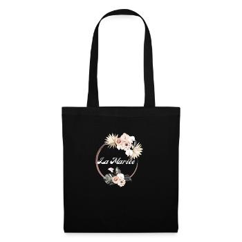 The Tropical Floral Bride - Bride Gift Idea - Tote Bag - black - Front