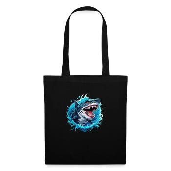 Megalodon - Sac en tissu - noir - Devant