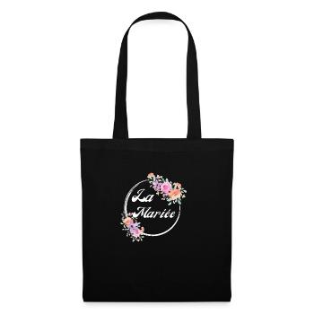 The Pink Floral Bride - Bride Gift Idea - Tote Bag - black - Front