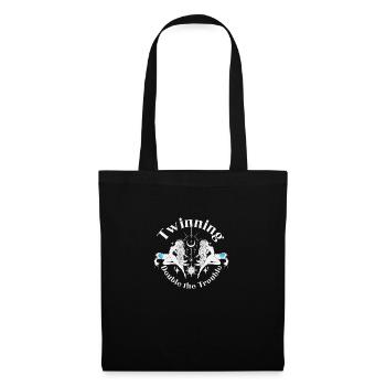 Zodiac Horoscope Astrology Constellations Gemini - Stoffbeutel - Schwarz - Vorne